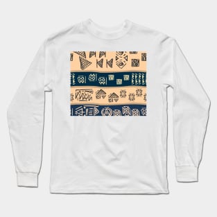 egyptian and african mud cloth Long Sleeve T-Shirt